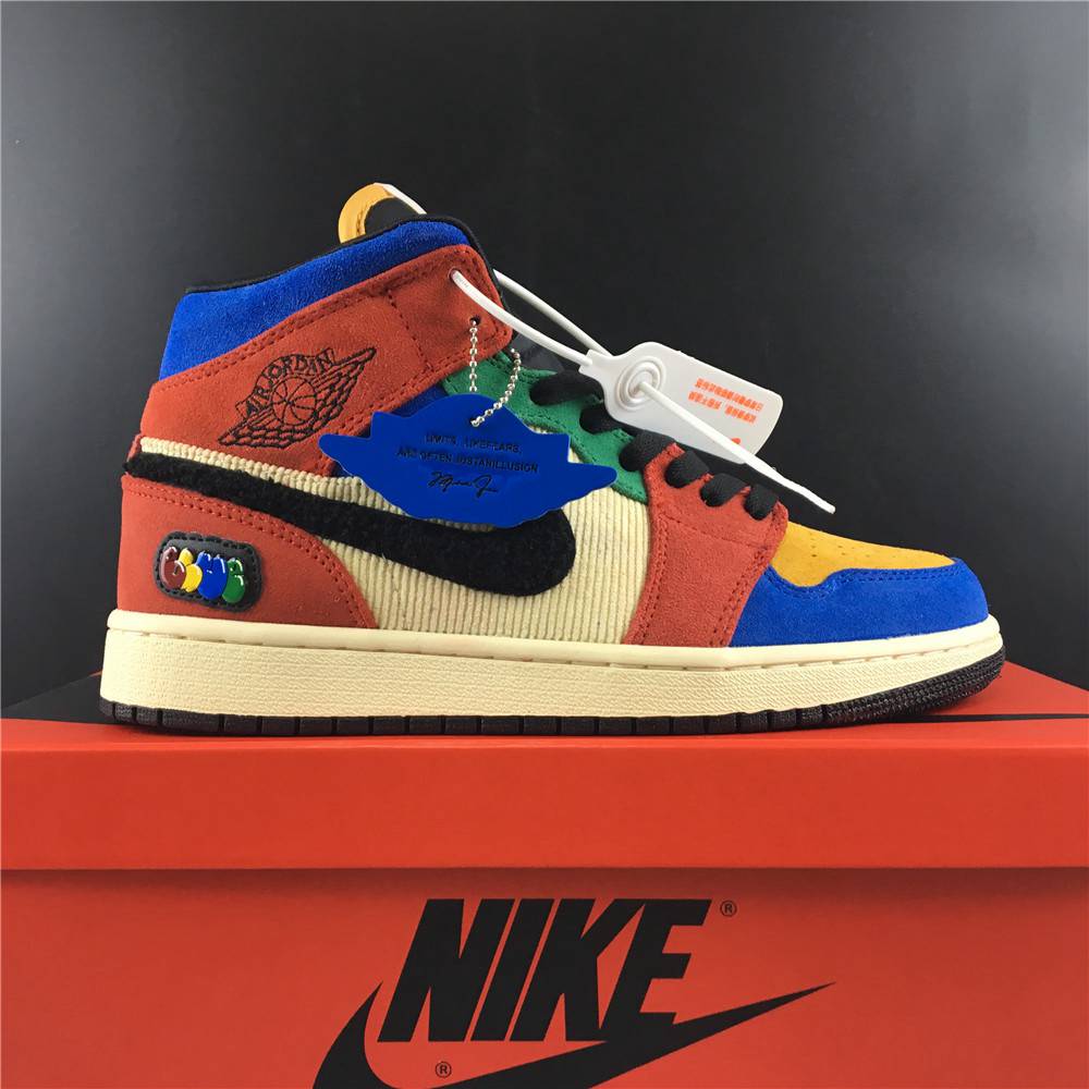 Blue The Great x Air Jordan 1 Mid Fearless CU2805-100